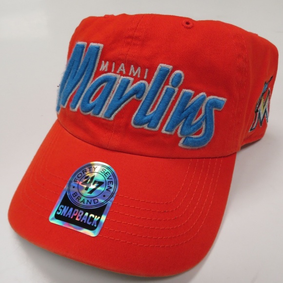 47 Other - New Miami Marlins Snapback Hat Cap Sewn Logo